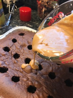 Pouring Peanut butter